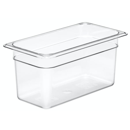 Cambro Cambro - Camwear Food Pan, 1/3 Size, 6 Deep, Polycarbonate, Clear, NSF, PK6 36CW135
